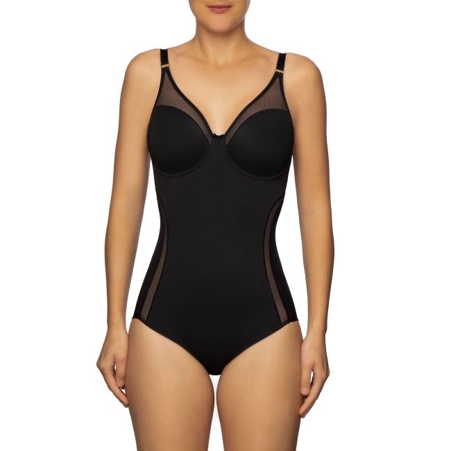 Felina 252222 body con ferretto DIVINE VISION nero frontale